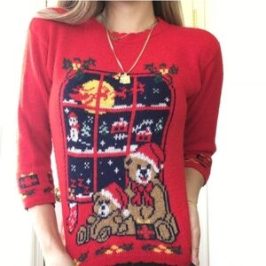 Red Child Size Christmas Sweater